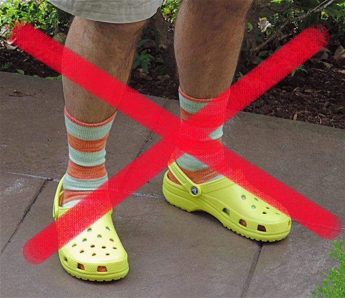 Crocs with socks